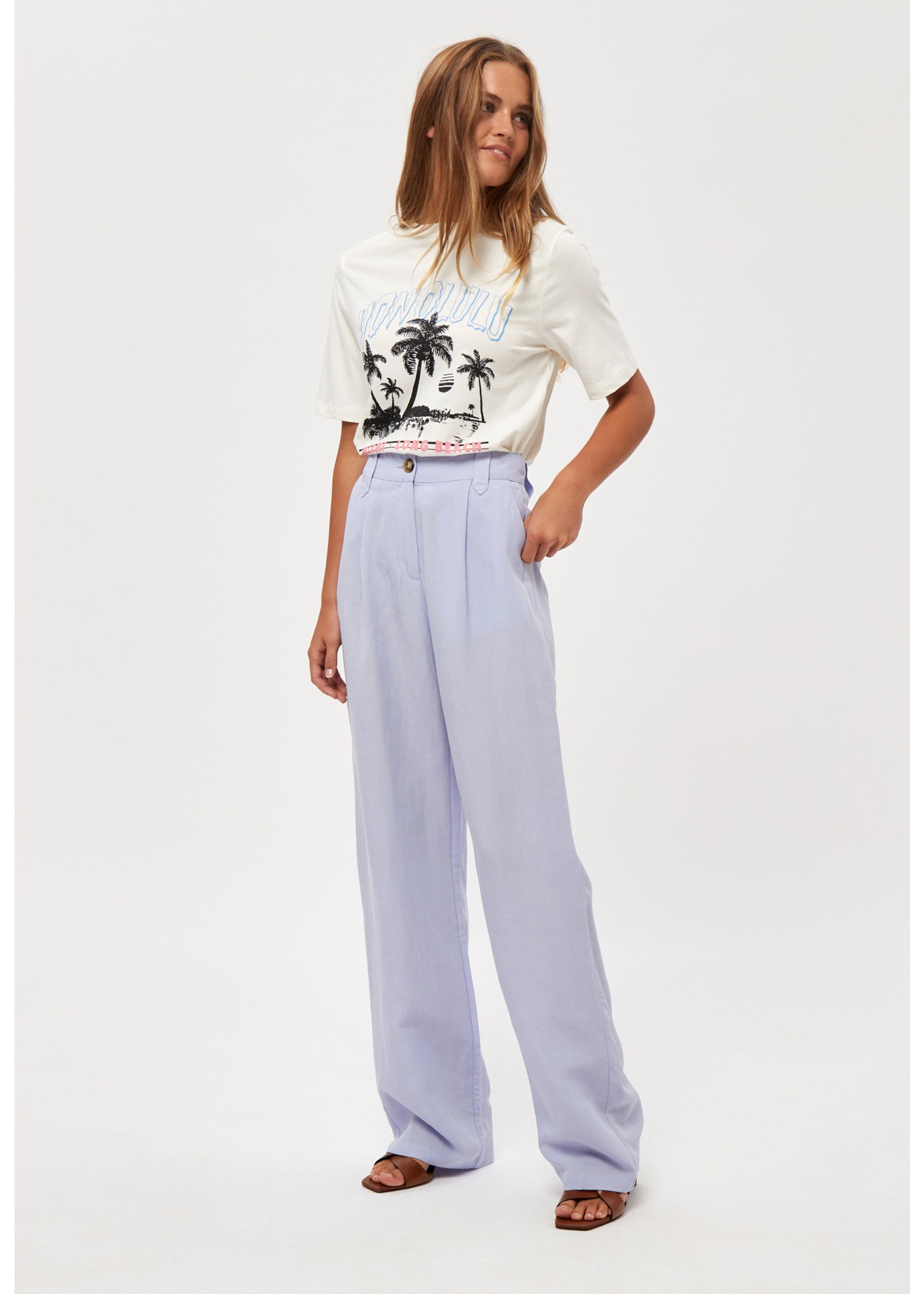 MINUS SAVI TENCEL PANTS ibiza blue