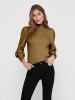 ONLY KATIA L/S HIGHNECK PULLOVER KNT NOOS toasted coconut