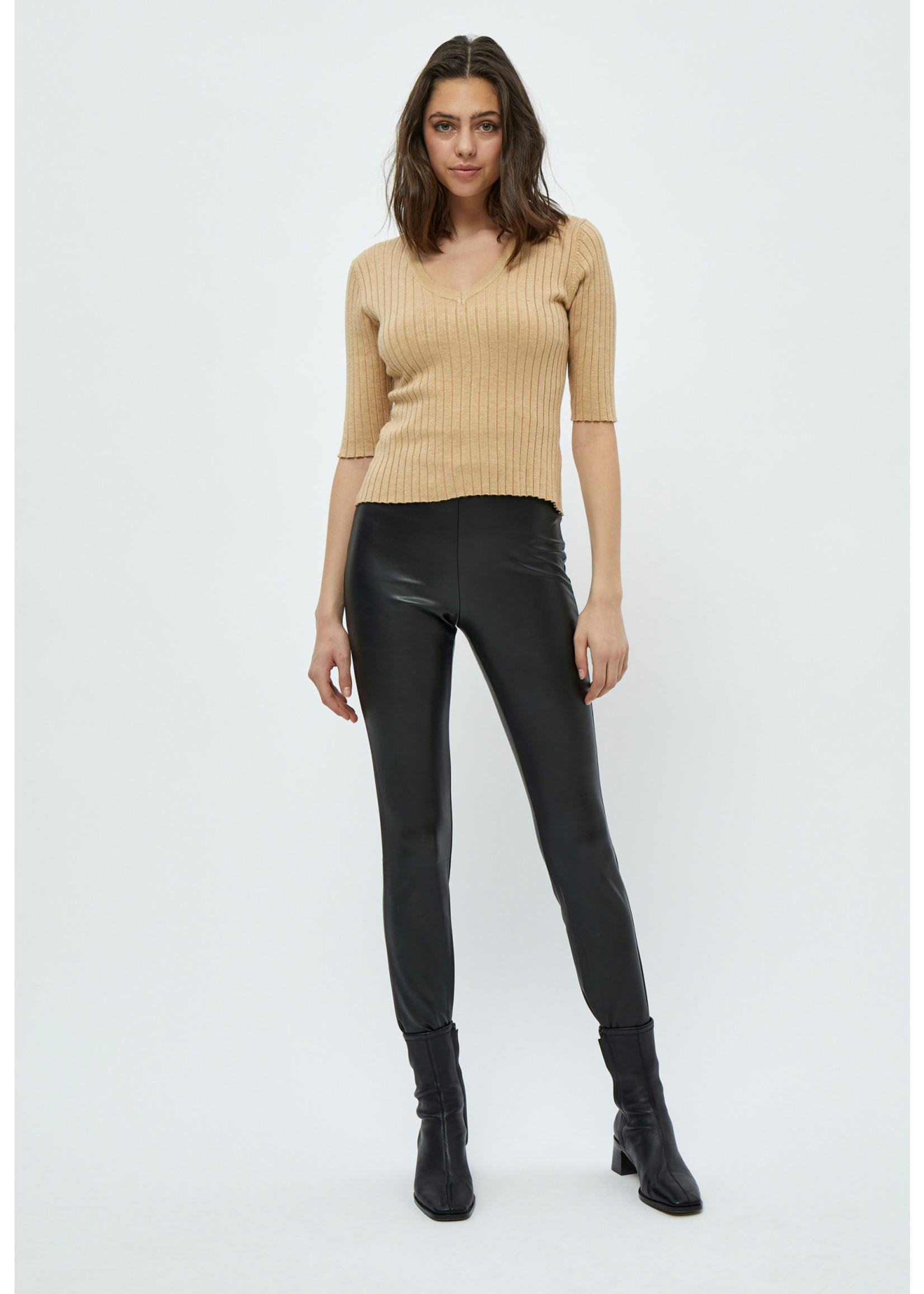 PEPPERCORN LINETTE PU LEGGING black