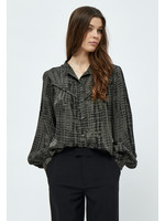 PEPPERCORN GILLIAN SHIRT beluga green print