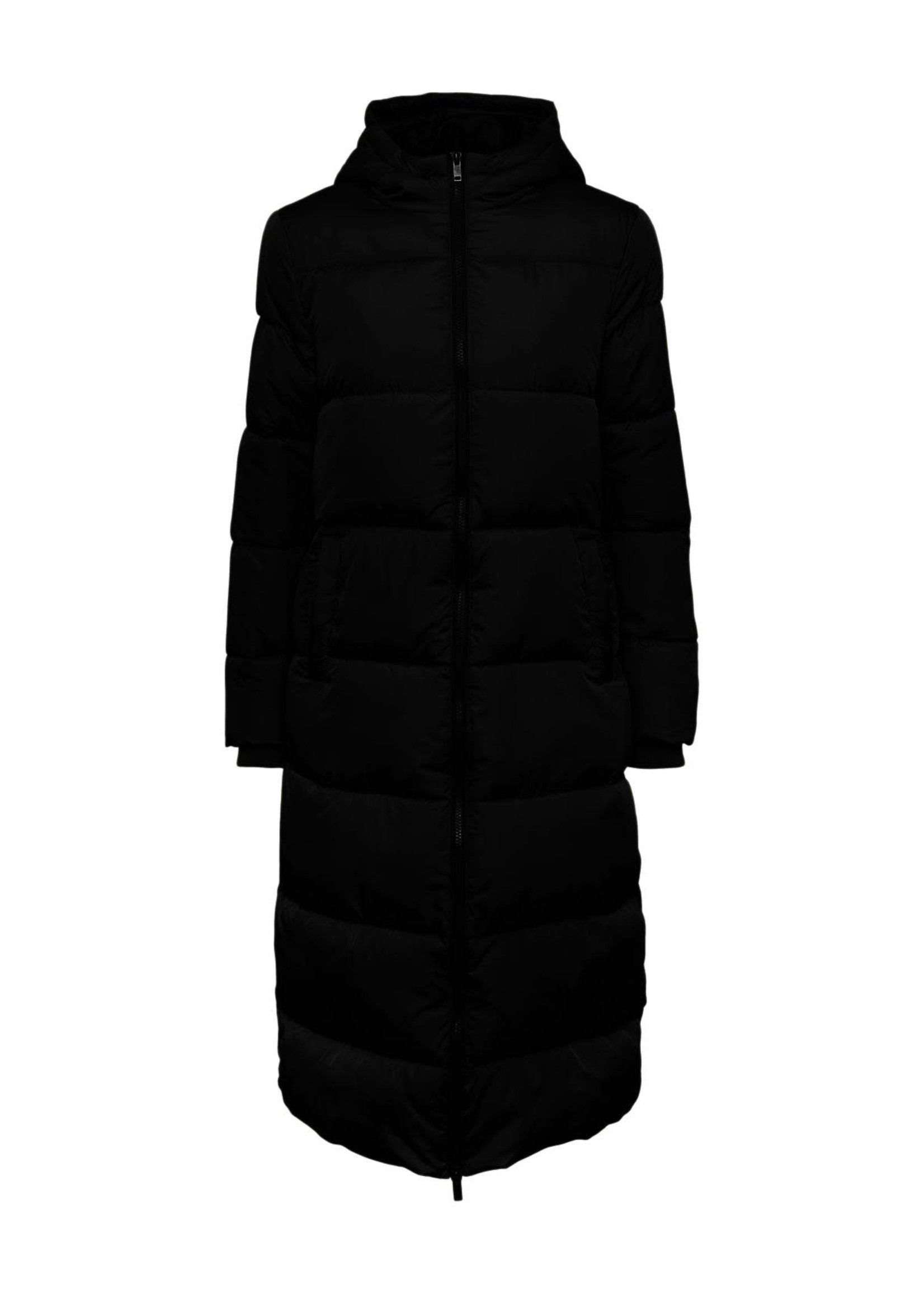 PIECES BEE NEW ULTRA LONG PUFFER JACKET BC black