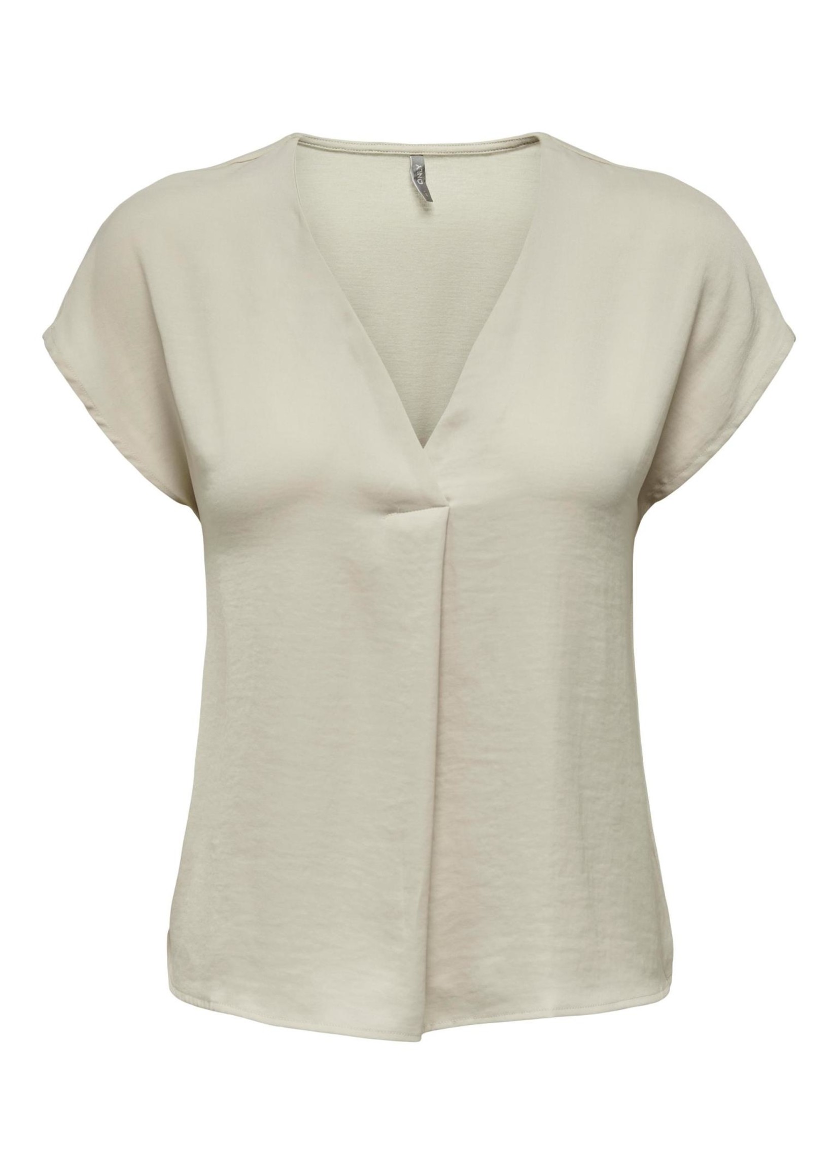 ONLY AVA S/S V-NECK TOP JRS pumice stone