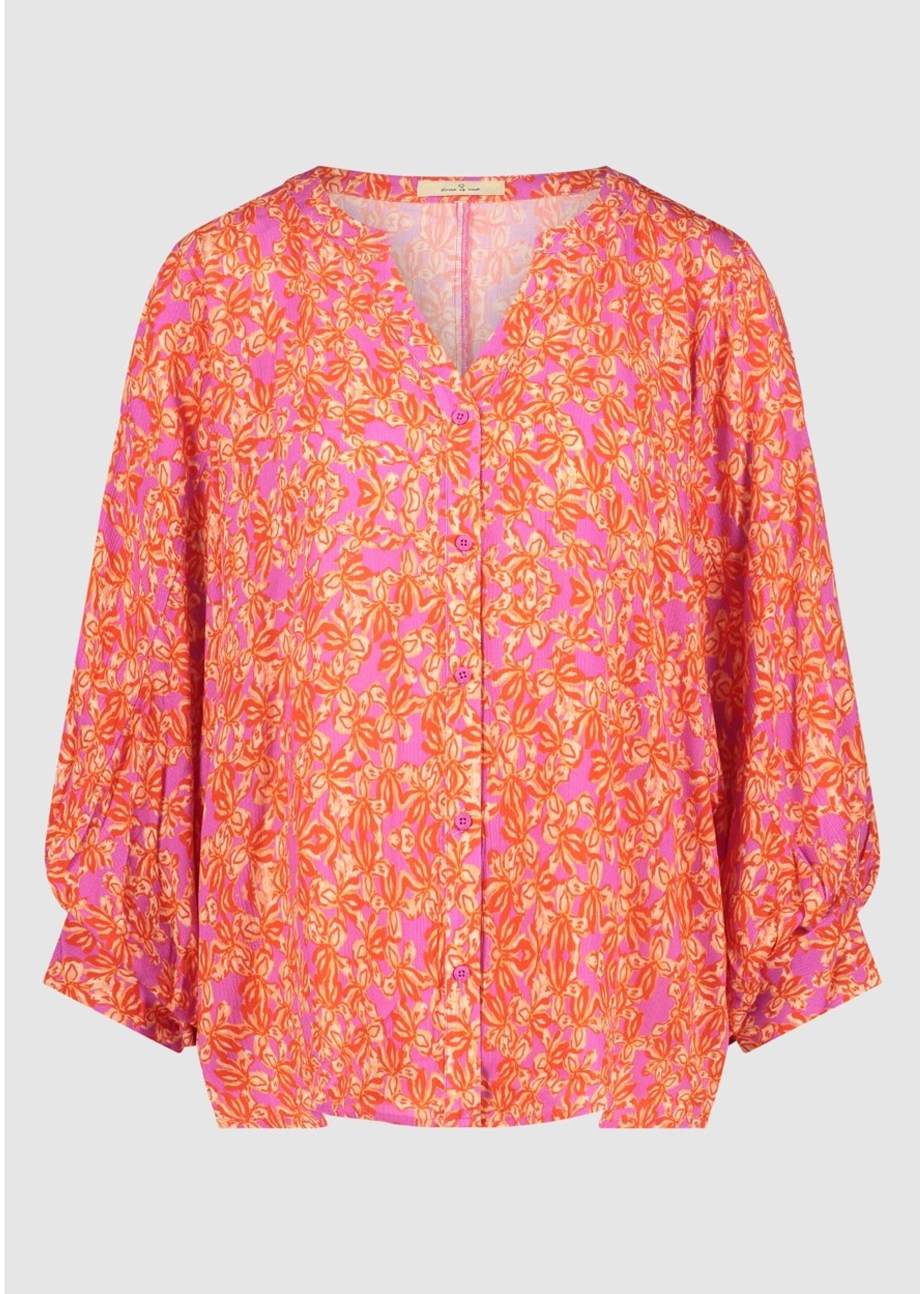 CIRCLE OF TRUST LIBBY BLOUSE dancing flowers
