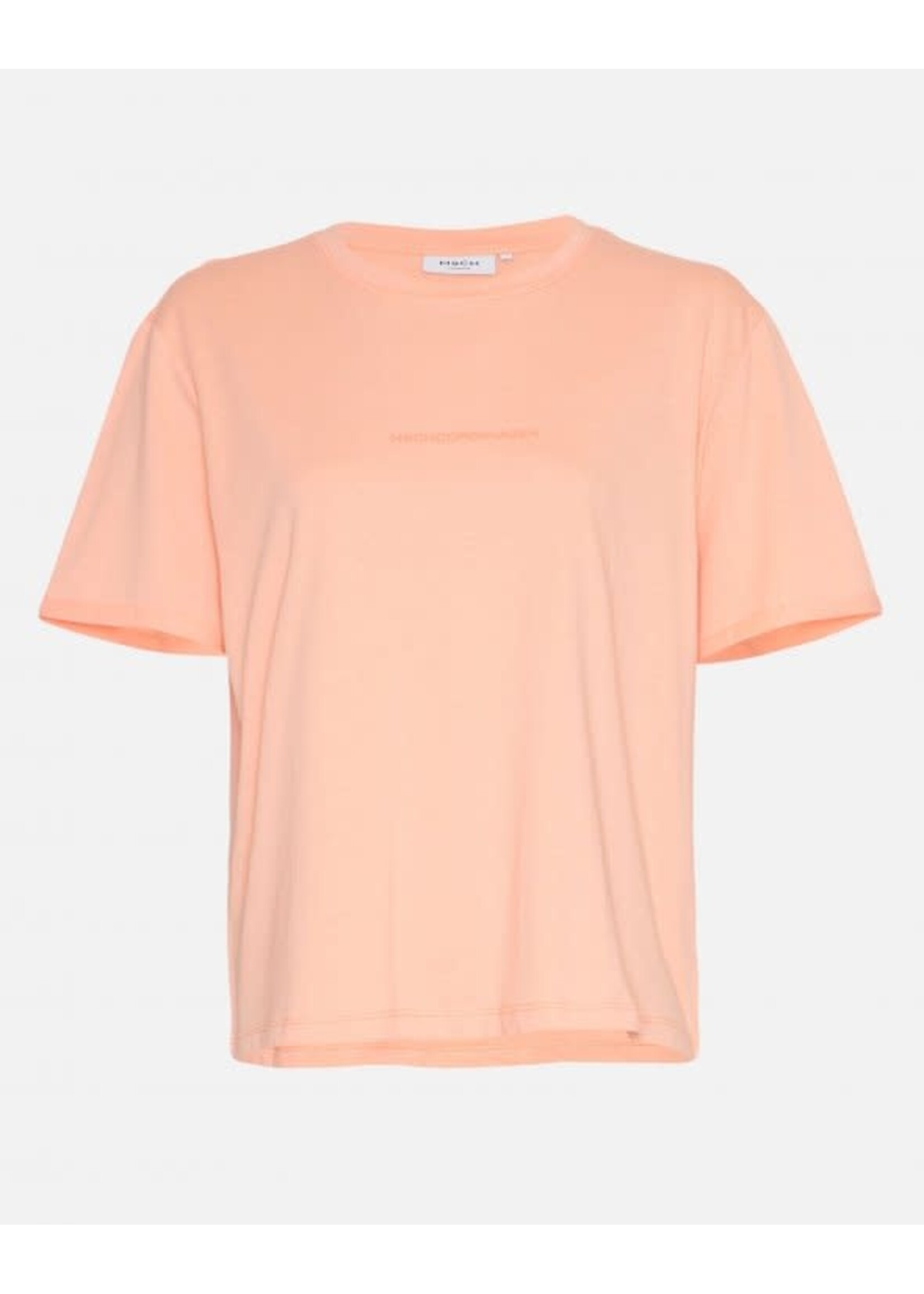 MSCH TERINA ORGANIC SMALL LOGO TEE salmon/persimmo