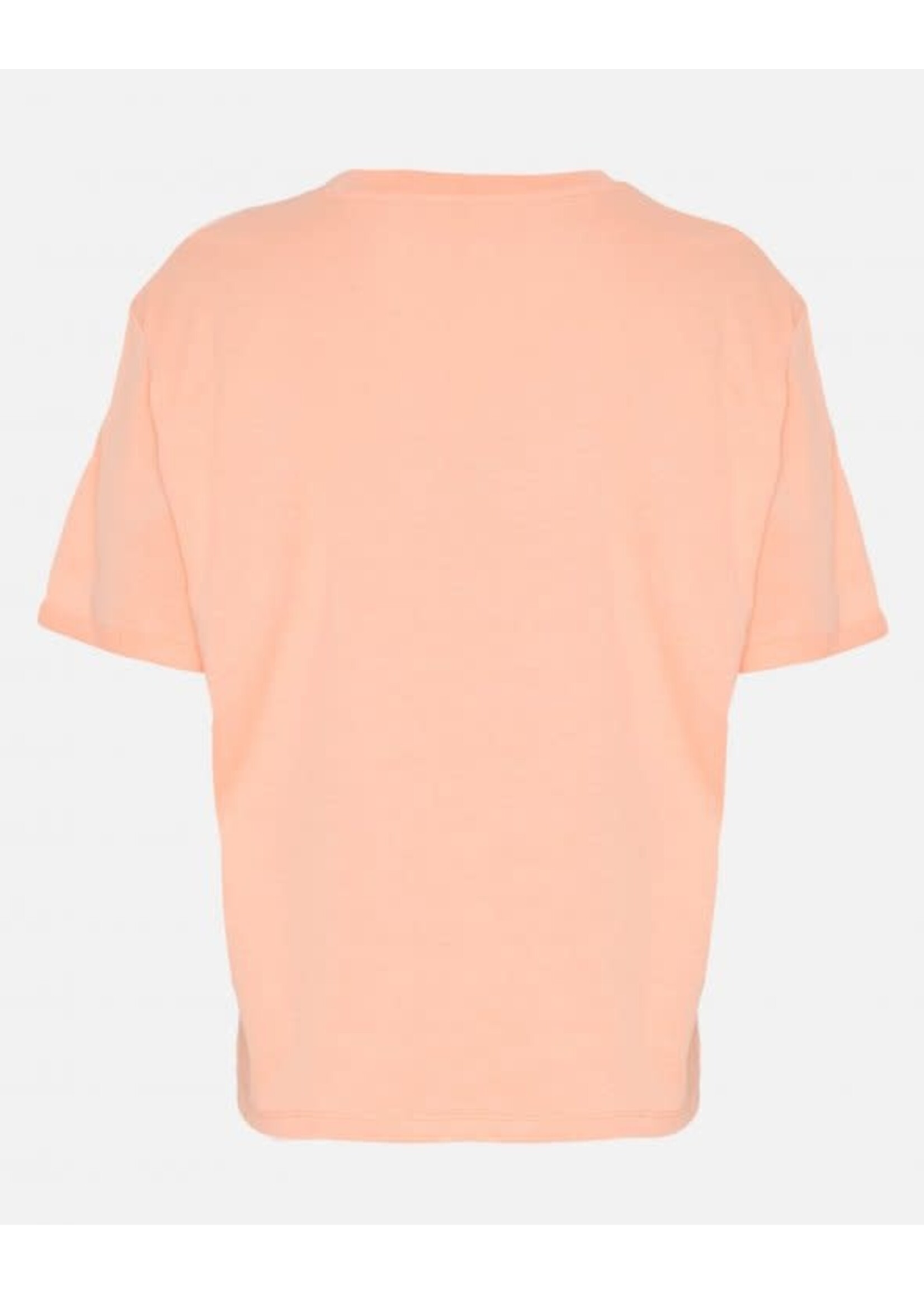 MSCH TERINA ORGANIC SMALL LOGO TEE salmon/persimmo