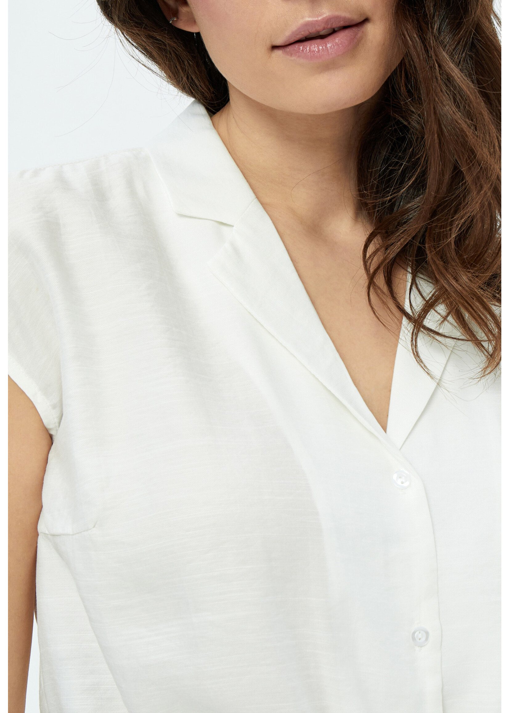 PEPPERCORN NALINE SLEEVELESS SHIRT white