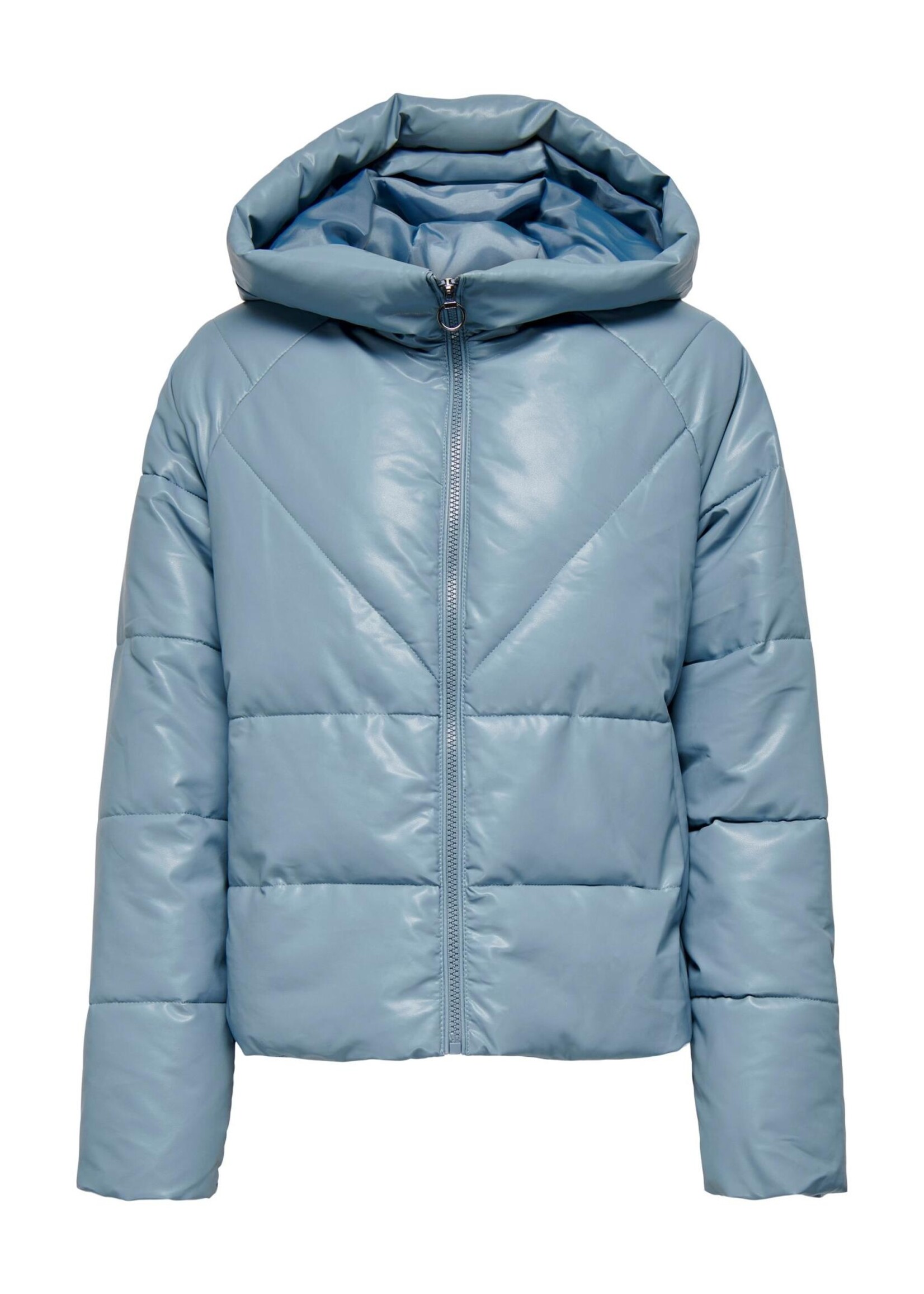 ONLY NEWANJA FAUX LEATHER PUFFER CC OTW windward blue