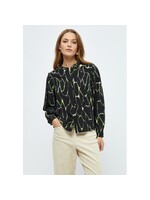 PEPPERCORN PARKER LONG SLEEVE SHIRT follage green print