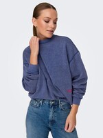 ONLY ELLA L/S O-NECK BOX SWT bluing eighty
