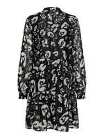 ONLY ELEANOR L/S DRESS PTM black party animal