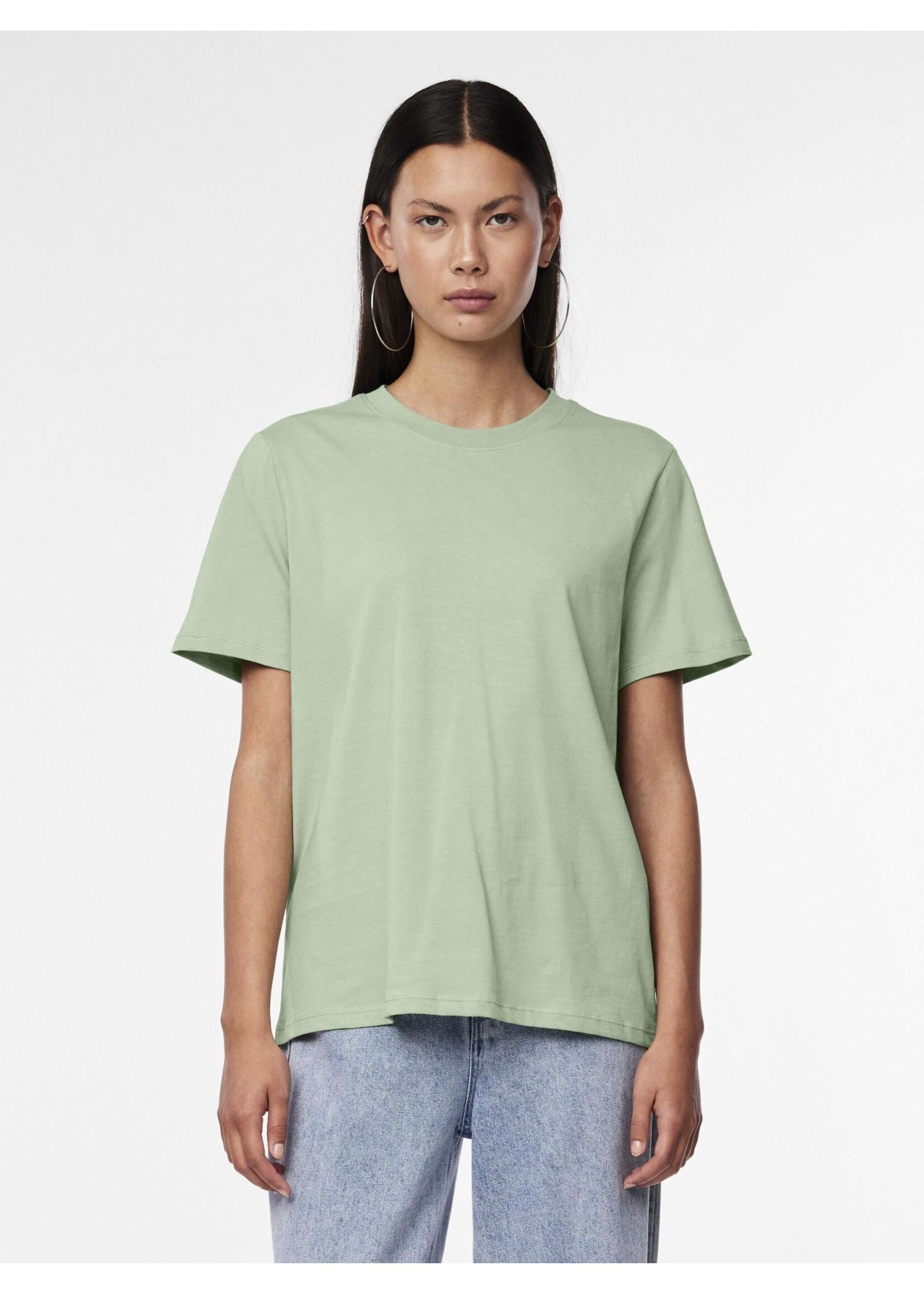 PIECES RIA SS SOLID TEE NOOS BC quiet green