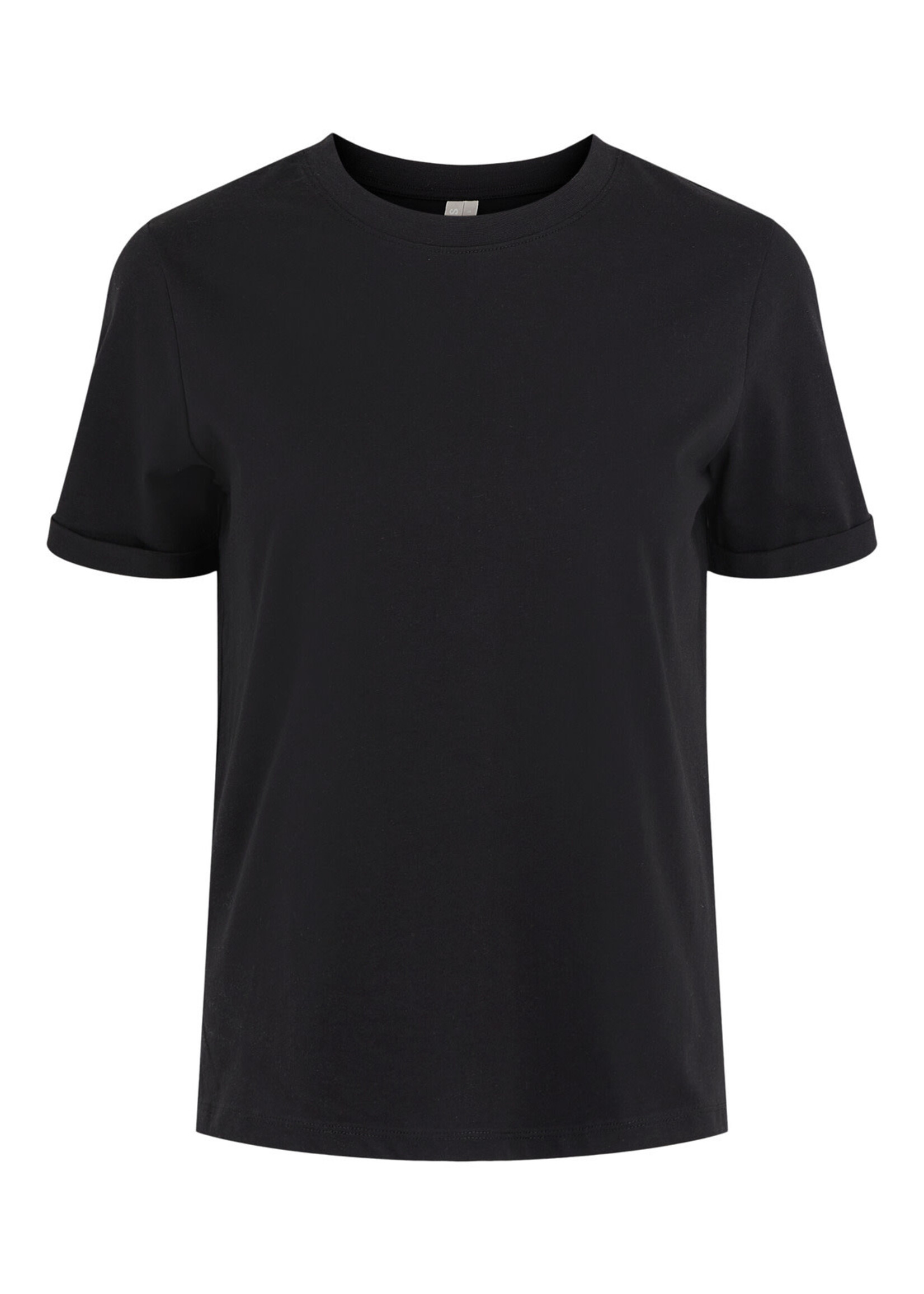 PIECES RIA SS FOLD UP TEE black