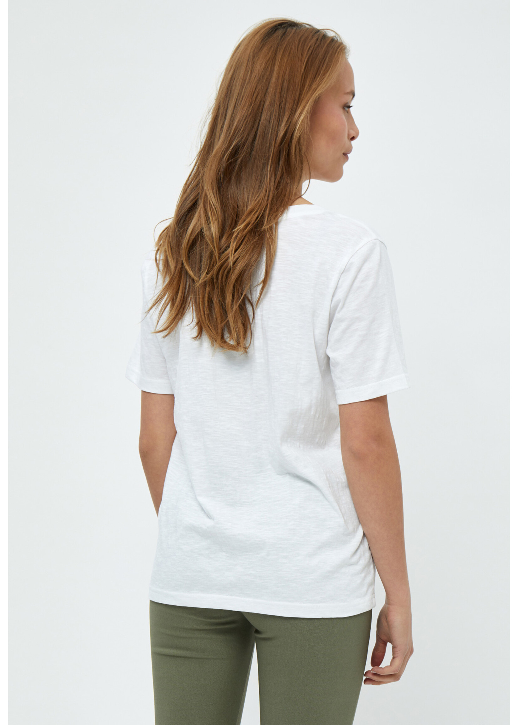 MINUS LETI V-NECK TEE white