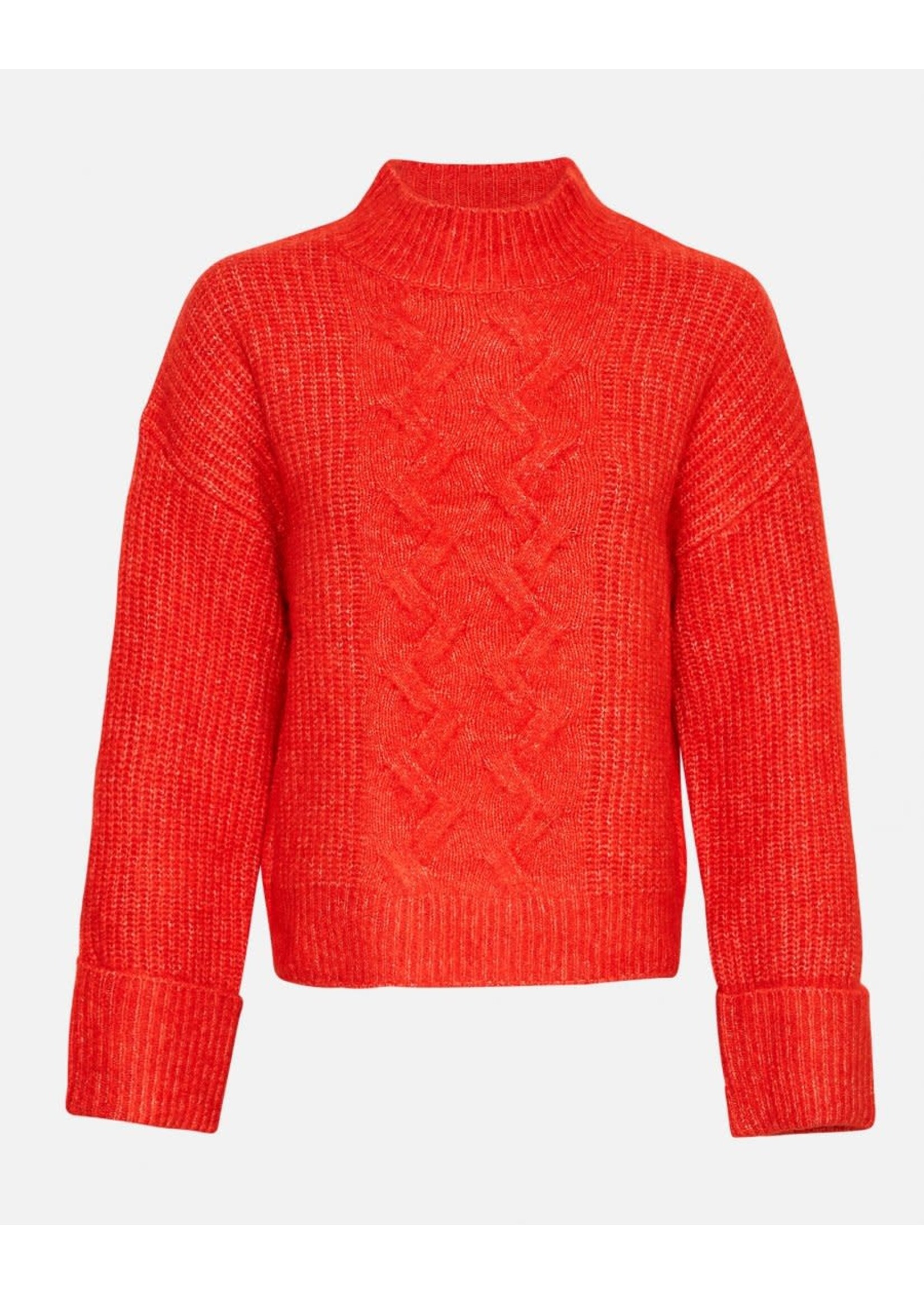 MSCH CHASTINE PEGGY M PULLOVER aurora red melange