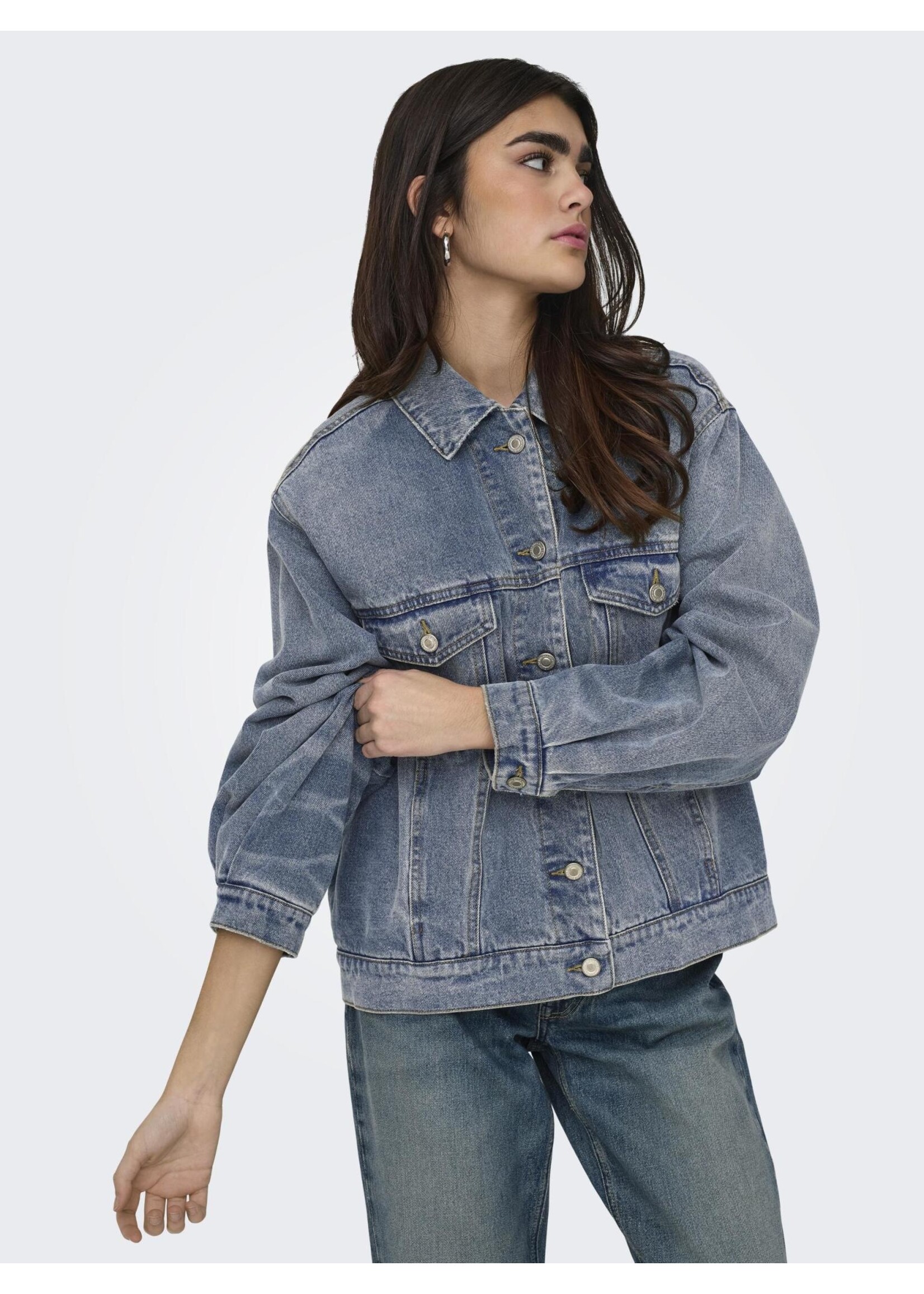 ONLY PENNY LS OVS TIN DNM JACKET BJ medium blue denim