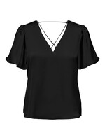 ONLY JANE SS V-NECK TOP LIFE WVN  black