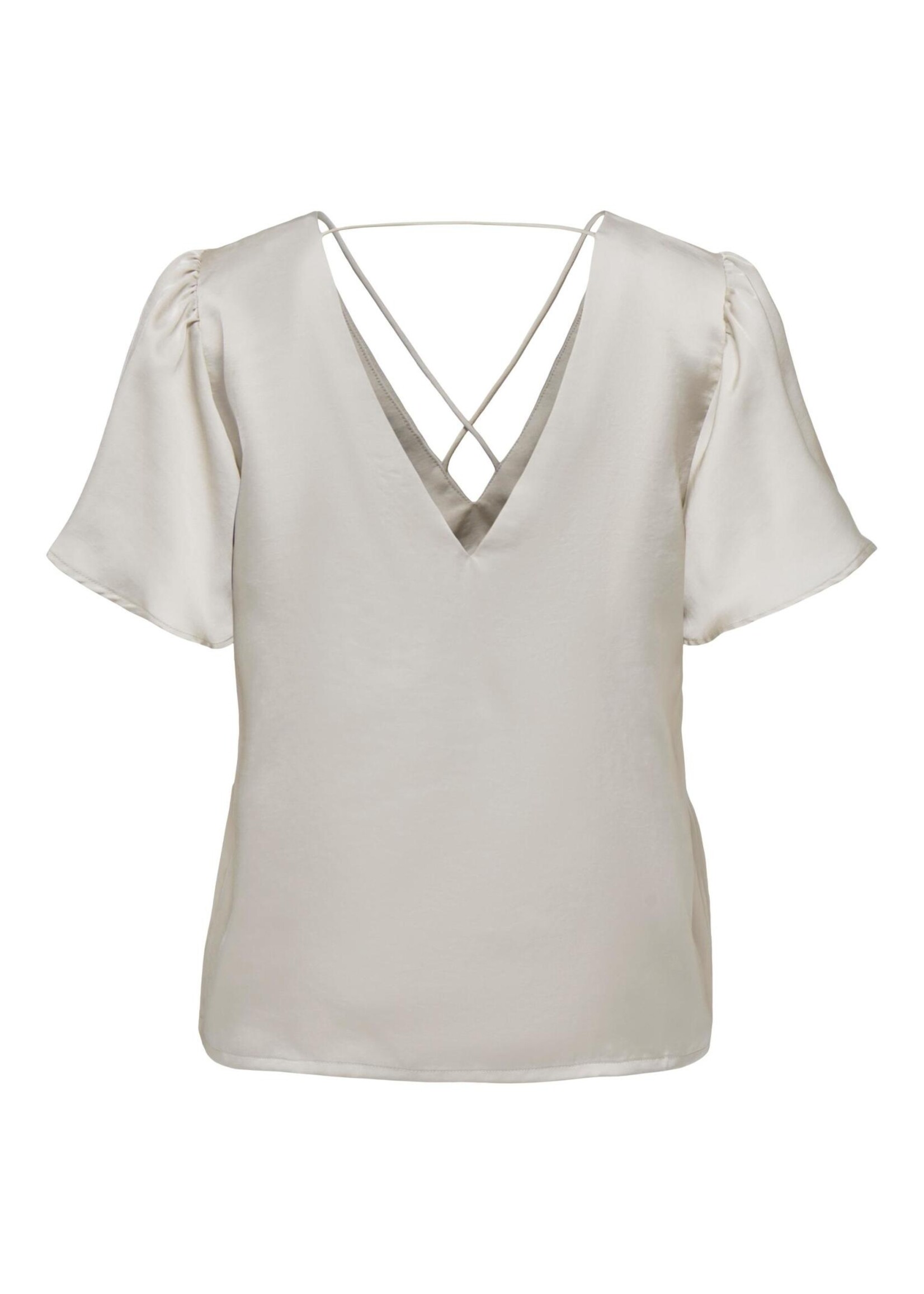 ONLY JANE SS V-NECK TOP LIFE WVN moonbeam