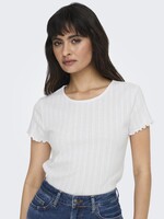 ONLY CARLOTTA S/S TOP JRS NOOS white