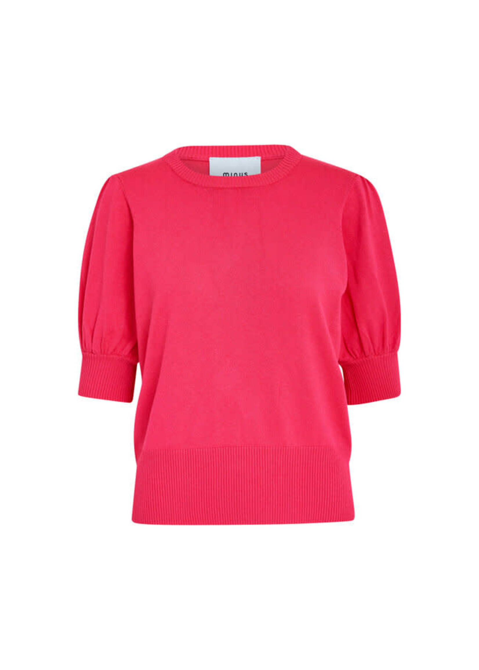 MINUS LIVA KNIT TEE rasberry sorbet pink