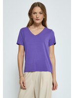 PEPPERCORN SAMANTHA V-NECK T-SHIRT purple corallites