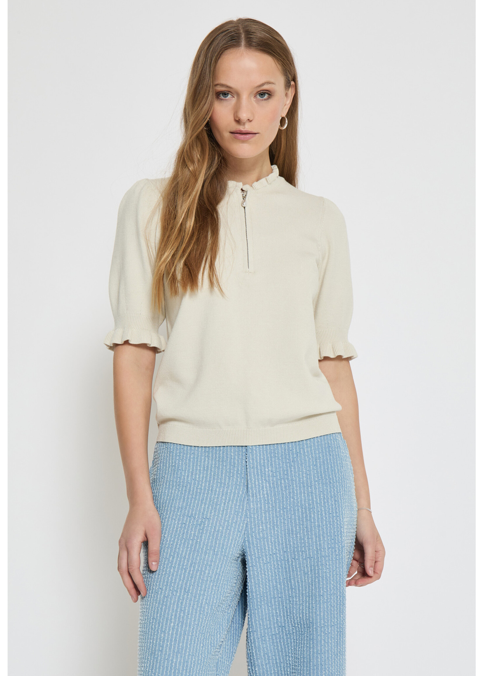 MINUS KESSA KNIT T-SHIRT light birch