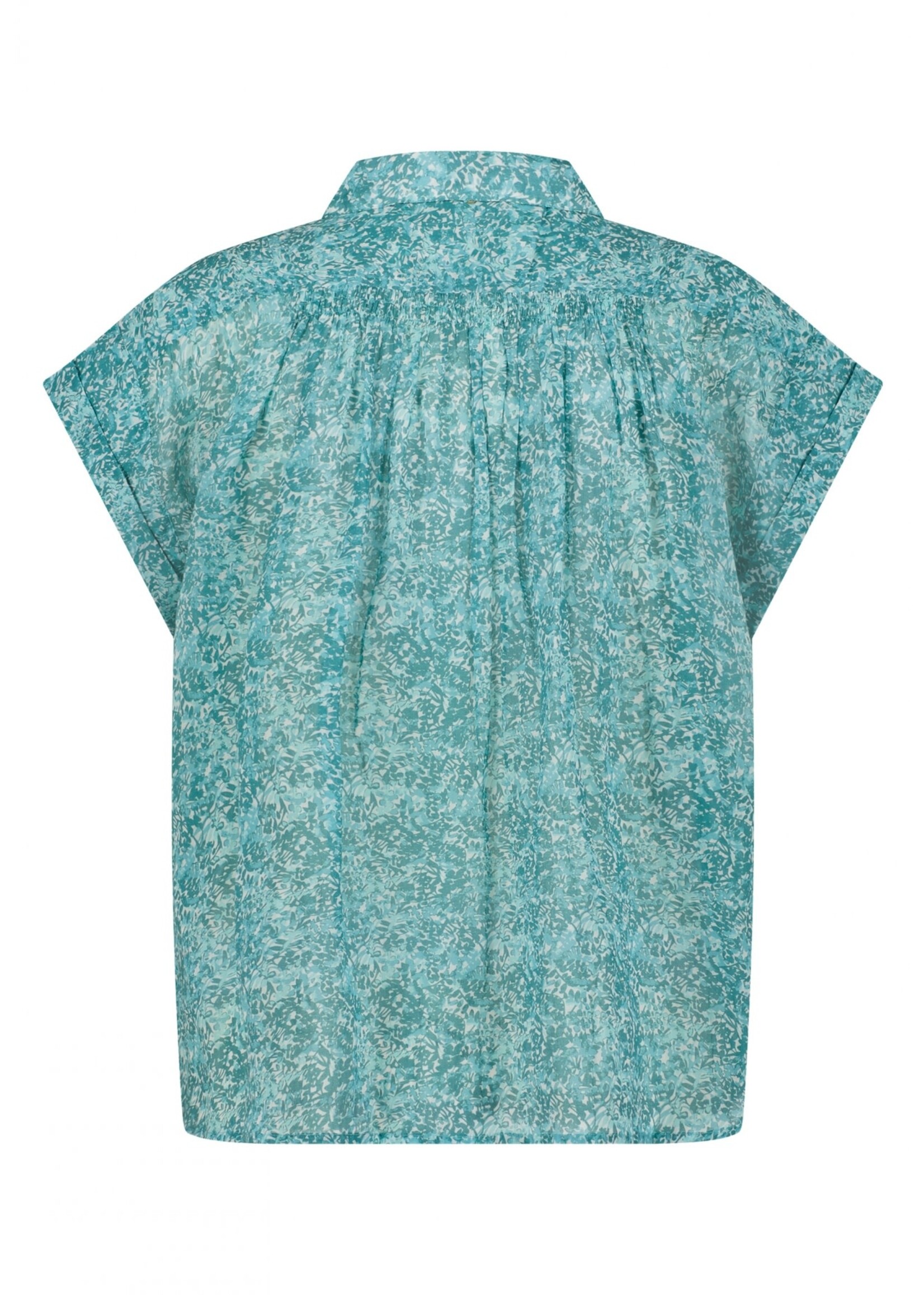 CIRCLE OF TRUST STEFFIE BLOUSE blue jungle