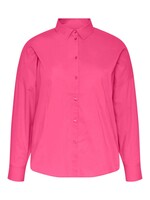 PIECES TANNE LS LOOSE SHIRT NOOS  shocking pink