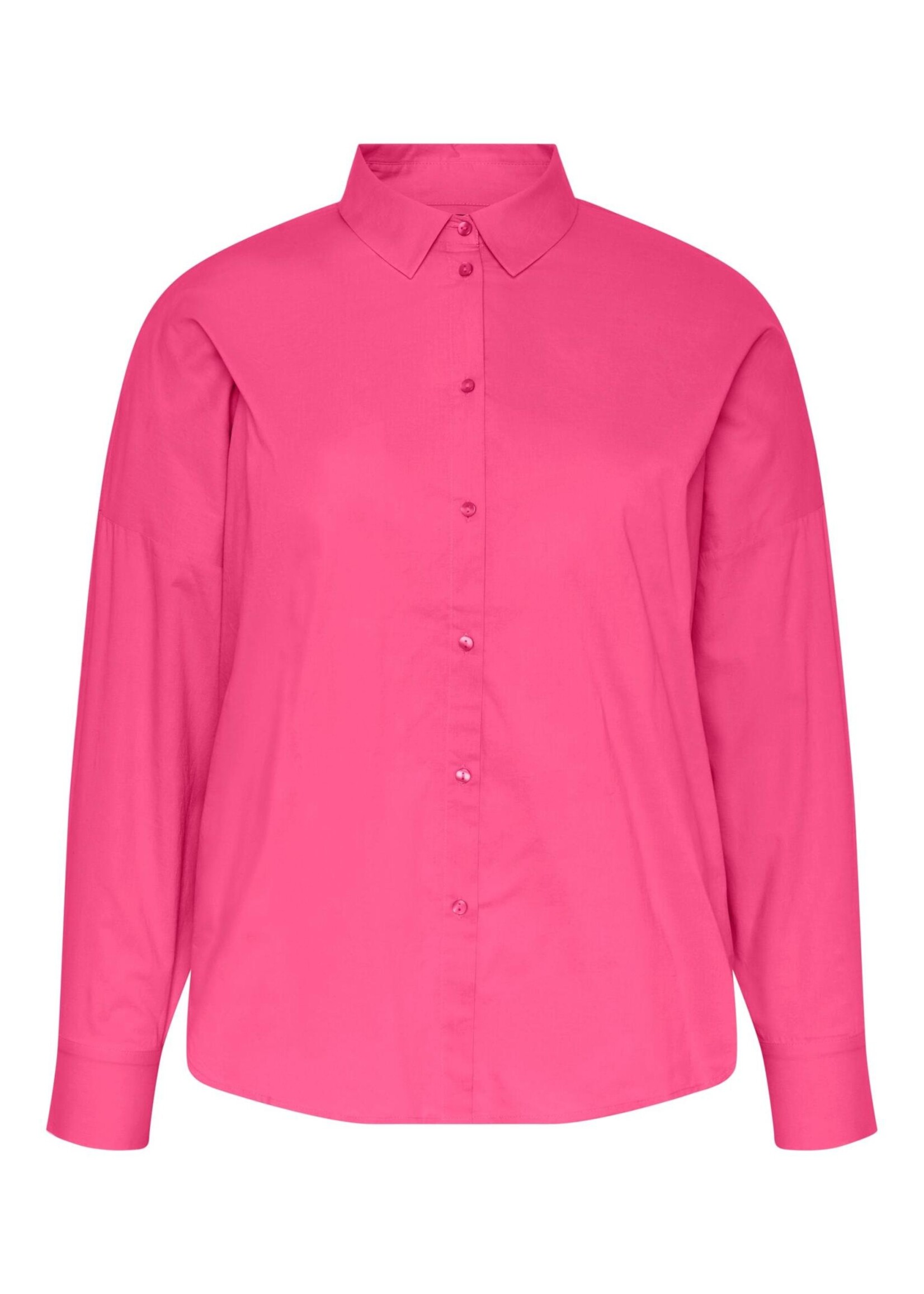 PIECES TANNE LS LOOSE SHIRT NOOS  shocking pink