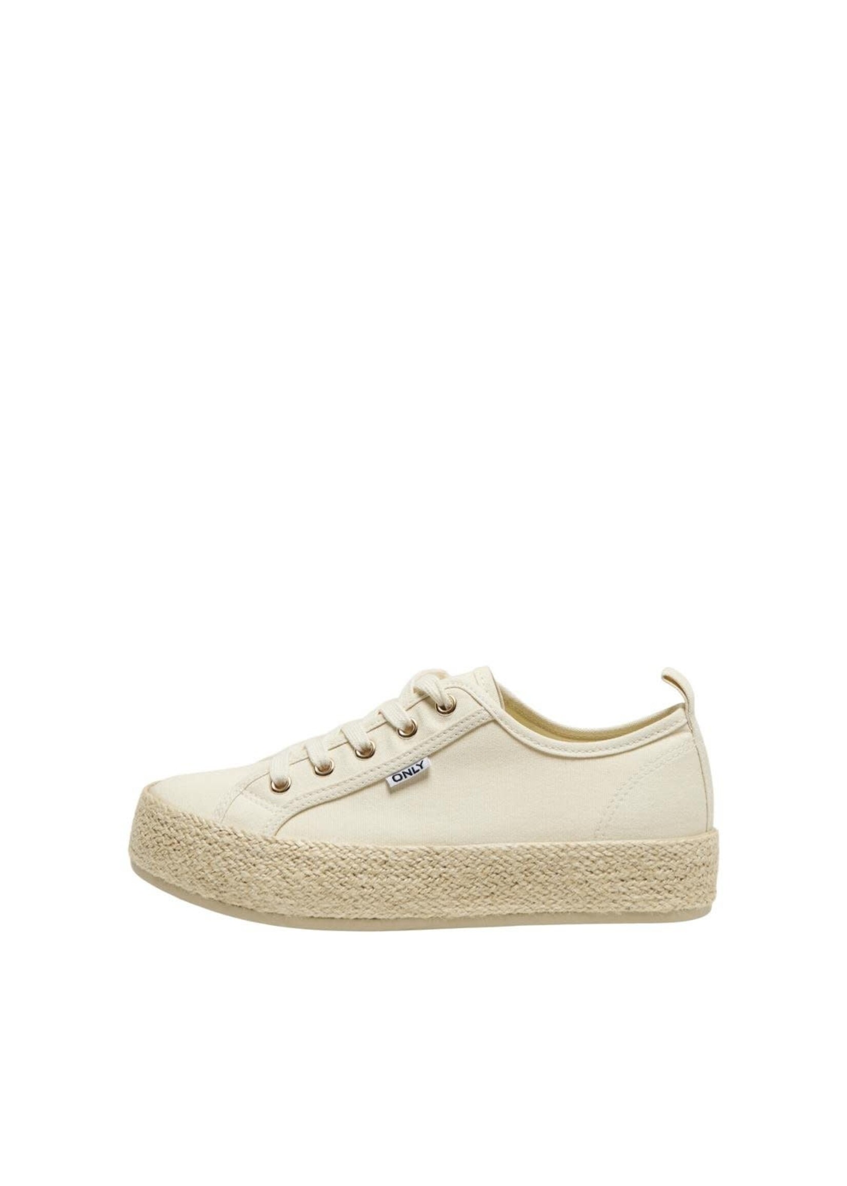 ONLY IDA-1 LACE UP ESPADRILLE SNEAKER creme