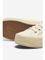 ONLY IDA-1 LACE UP ESPADRILLE SNEAKER creme