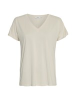 MSCH FENYA MODAL V NECK TEE oatmeal