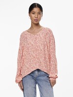 PIECES MAXINE LS TOP pink sand