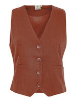 PEPPERCORN ANE VEST brandy brown