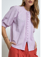 PEPPERCORN TANNER HALF SLEEVE BLOUSE lavendula purple