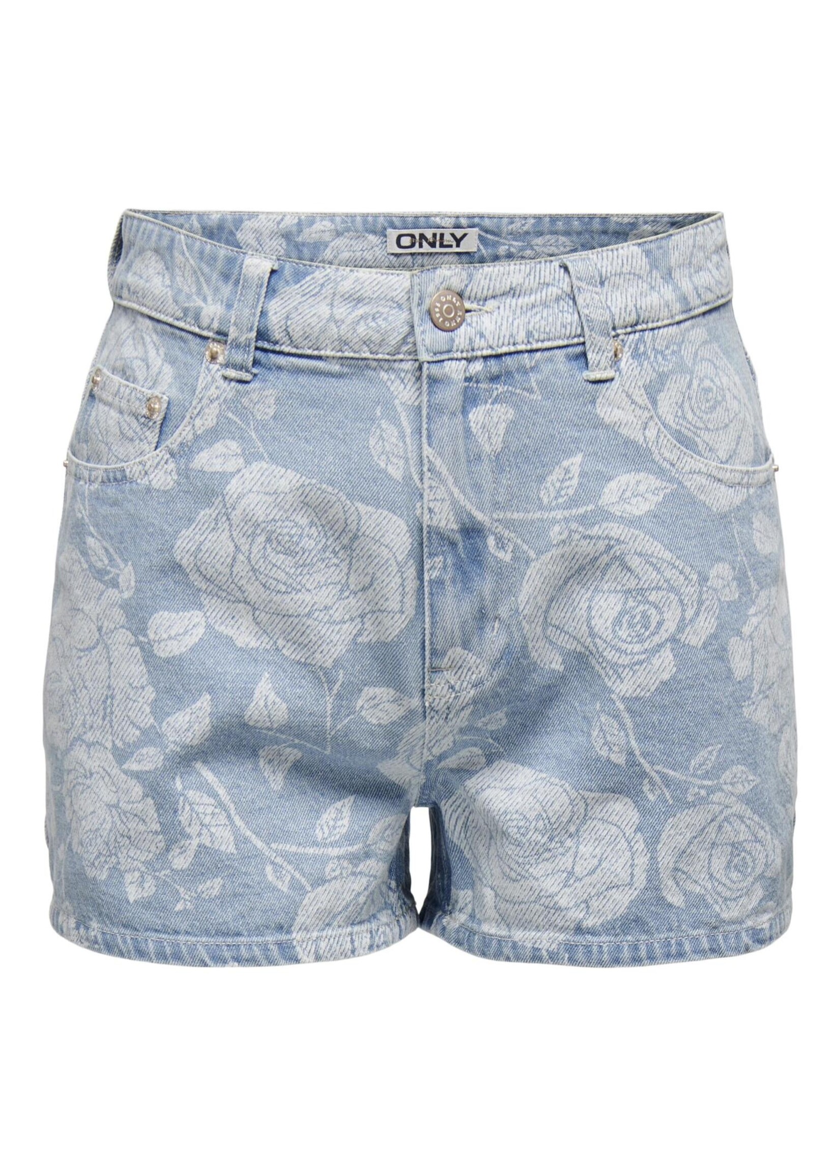 ONLY JAGGER HW DNM AOP SHORTS GUO light blue denim