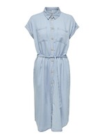 ONLY PEMA HANNOVER SS DNM SH DRESS QYTNOOS light blue denim