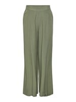 PIECES MINIDI HW WIDE LEG PANTS PA BC hedge green