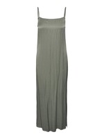 PIECES SMILLI SL LONG SLIP DRESS PA hedge green