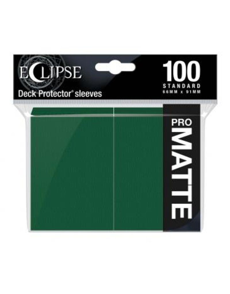 Ultra Pro UP - Eclipse Matte Standard Sleeves: Forest Green (100 Sleeves)