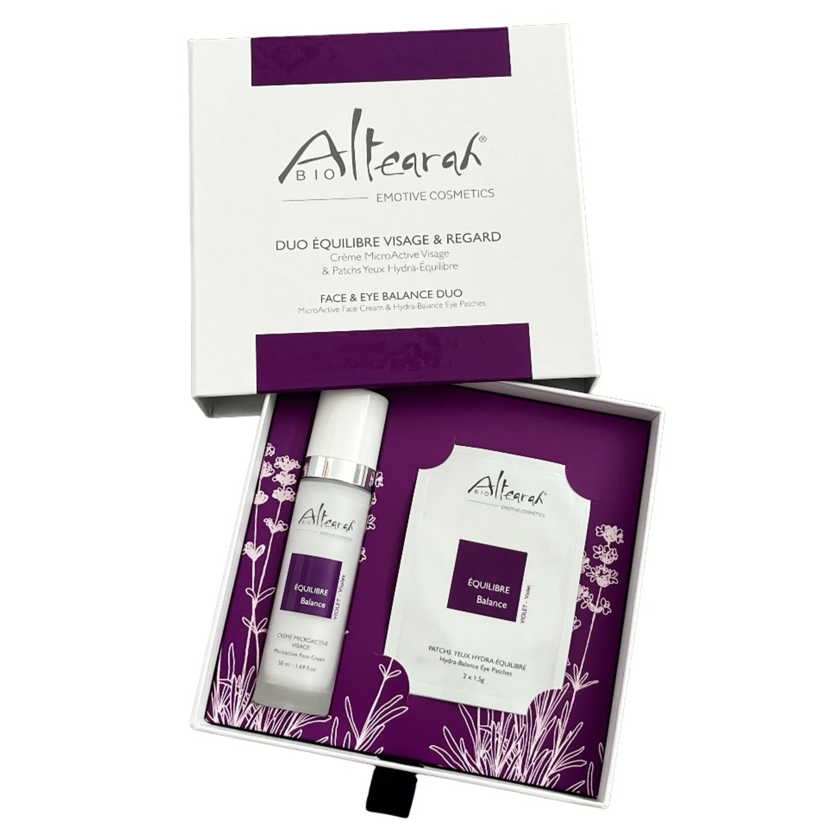 Altearah Box MicroActive Cream + 3 Eye Patches (Violet) Balance