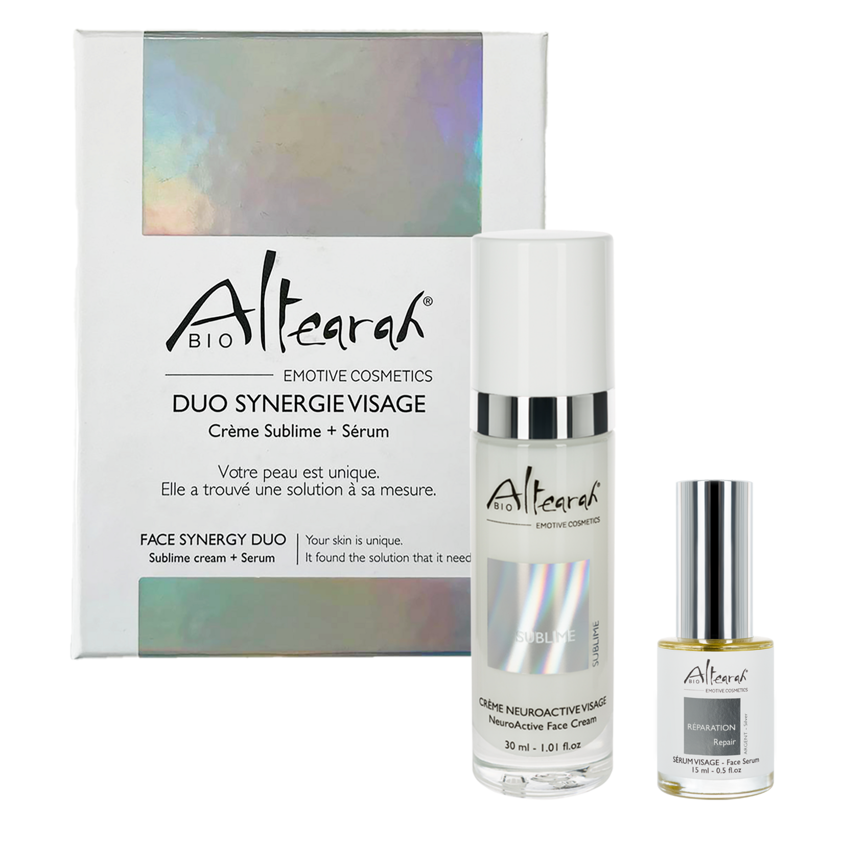Altearah Box NeuroActive Cream + Face Serum (Silver) Repair