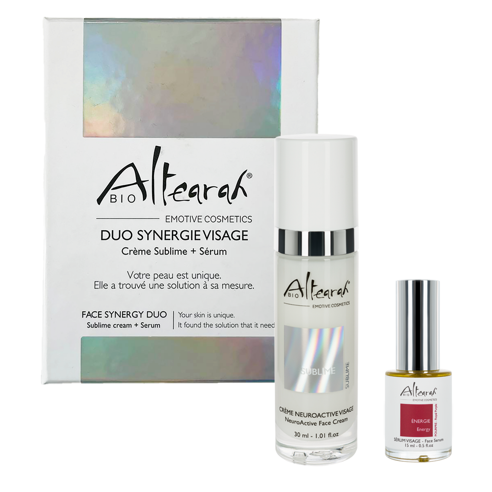 Altearah Box NeuroActive Cream + Face Serum (Royal Purple) Energy