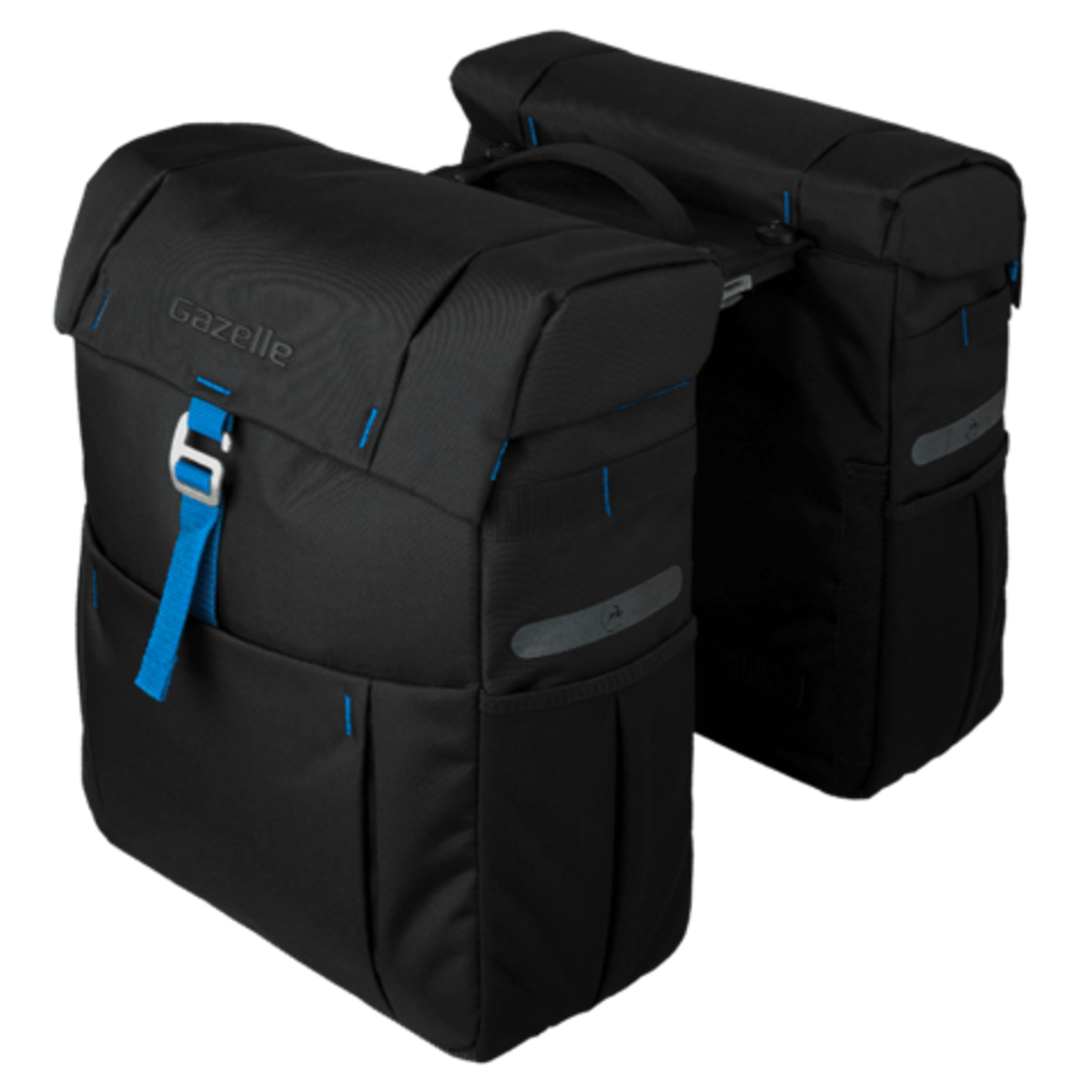 Gazelle Bag-Pannier Double Black Spark Blue 37L MIK