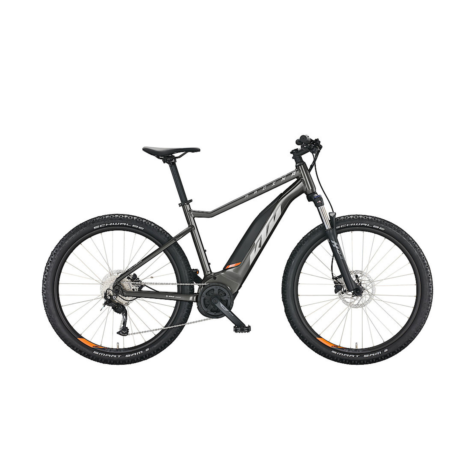 KTM Ebike-Macina Ride 571 machine L48 500wh grey (silver+orange) Alivio 9