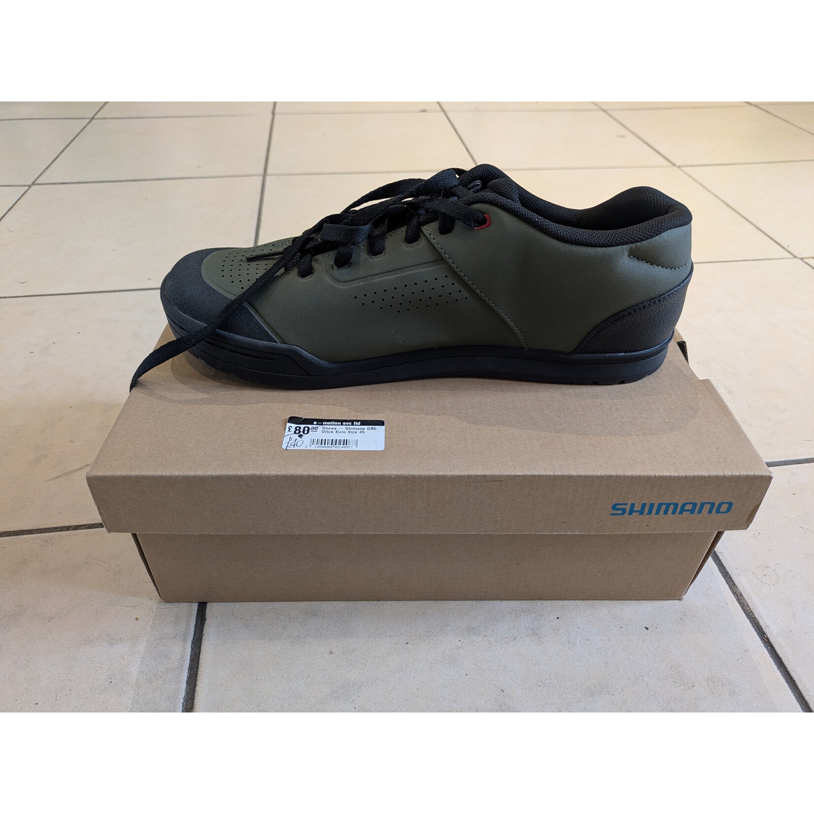 Shoes - Shimano GR5 Olive Euro Size 45