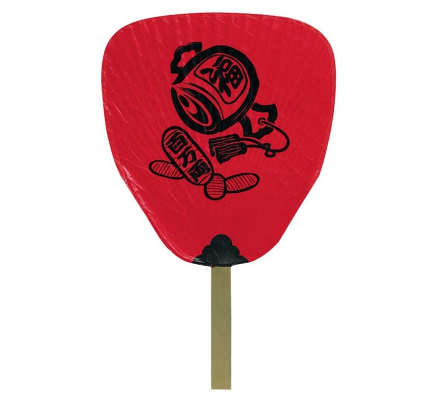 Yakitori fan (uchiwa) red
