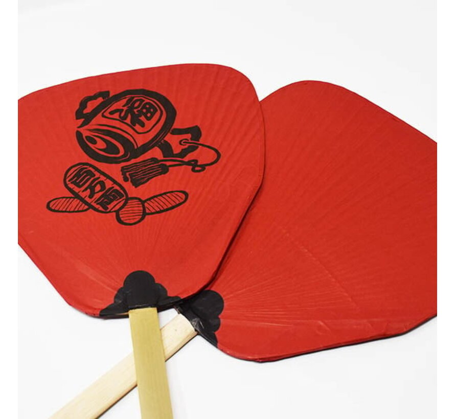 Yakitori fan (uchiwa) red