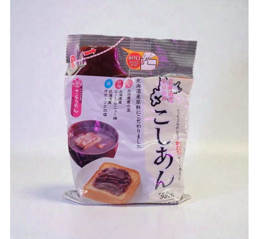 Anko koshian (smooth, sweet red bean paste made from azuki beans) – 300 grams