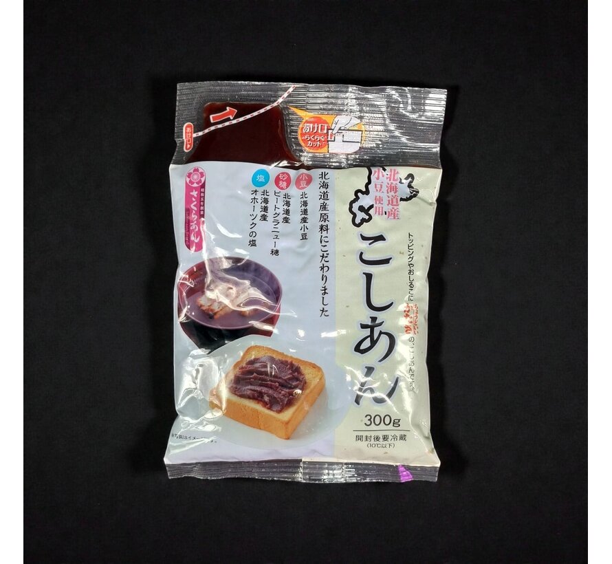 Anko koshian (smooth, sweet red bean paste made from azuki beans) – 300 grams