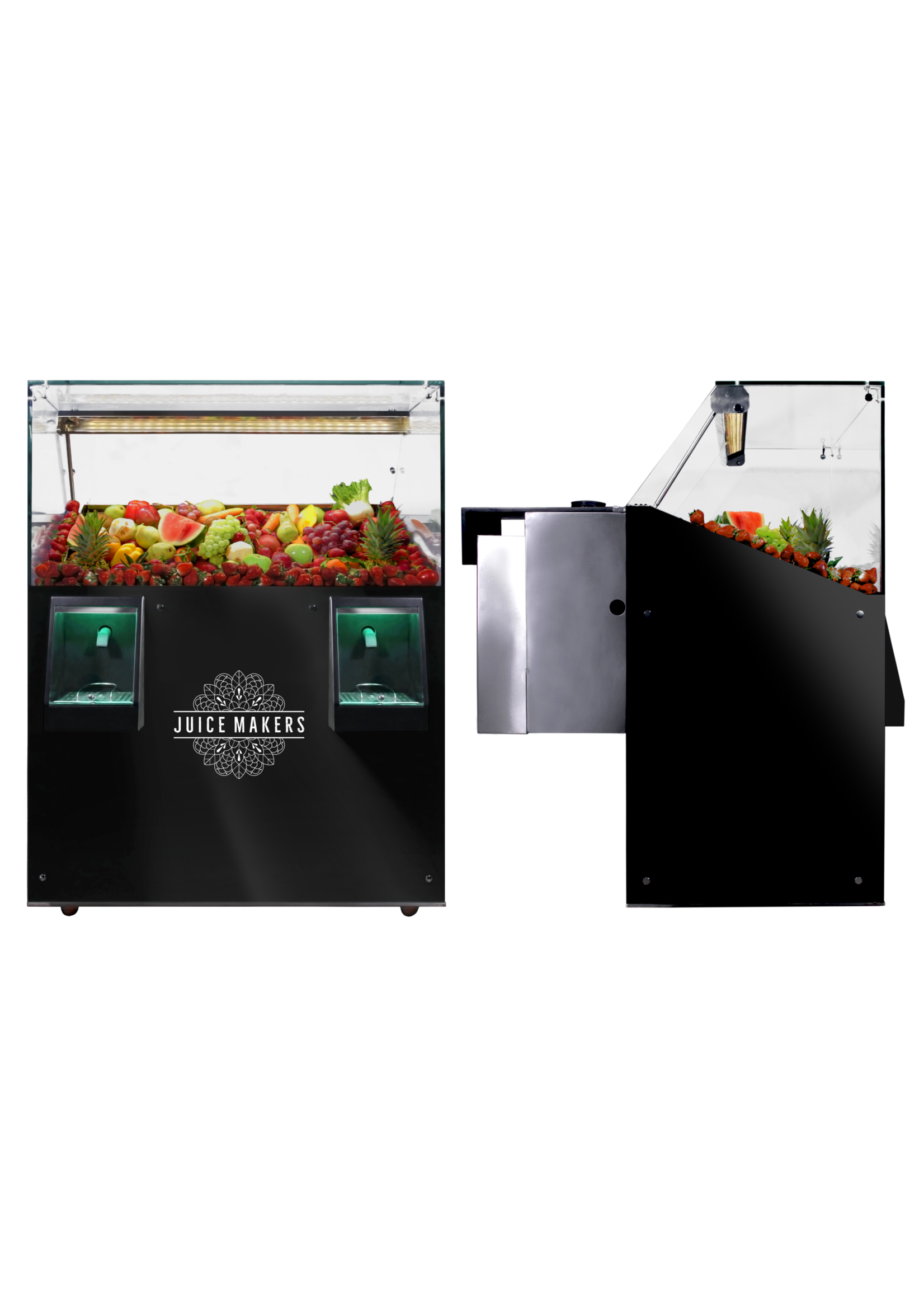 JuiceMakers Floor is een koeltoog met 1 of 2 sapapparaten